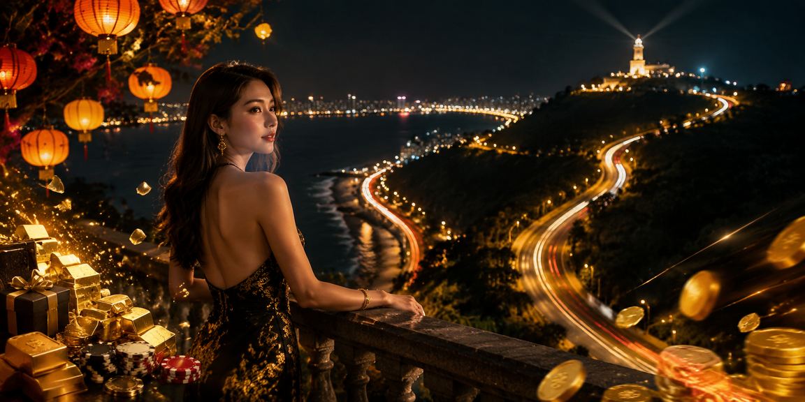 Người chơi nạp tiền và nhận thưởng dưới ánh đèn lồng Hội An buổi tối